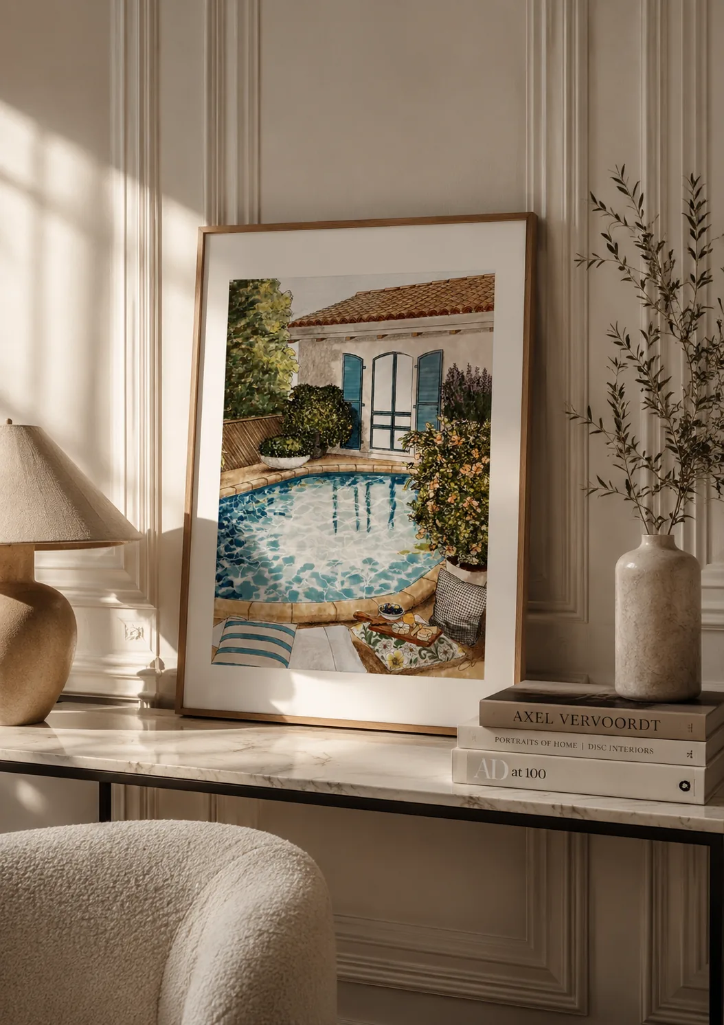 Afternoon Shutters — framed